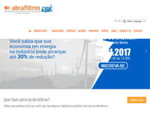 Tablet Screenshot of abrafiltros.org.br